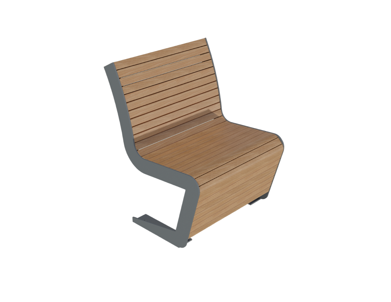 Bench with back 